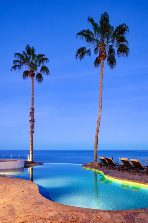 Tropical resort pool
