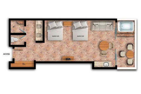 Deluxe Ocean 2 Queen Beds